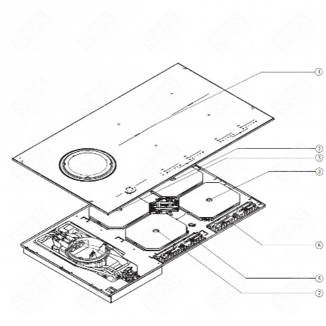 GLASS-CERAMIC HOB (REFERENCE 1) ELECTRIC / GAS HOBS - 807789