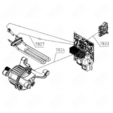 CABLE (REFERENCE 7824) WASHING MACHINES - 561796