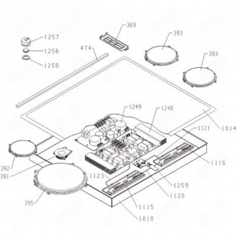 CERAMIC GLASS TRAY GAS / ELECTRIC OVENS - 417085