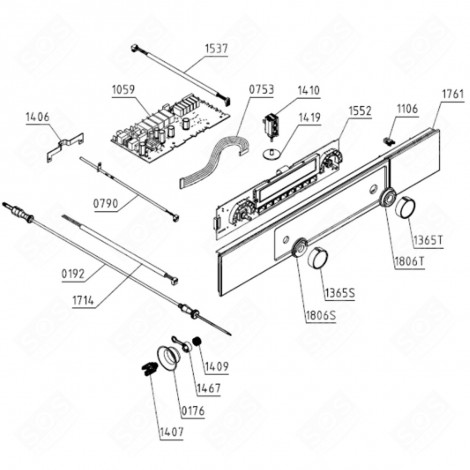 RELAY F.V.6SA-SER ASKO V3 MODULE (MARK 1059) GAS / ELECTRIC OVENS - 798117