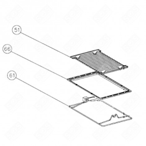 TRAY (MARK 66) GAS / ELECTRIC OVENS - 406887