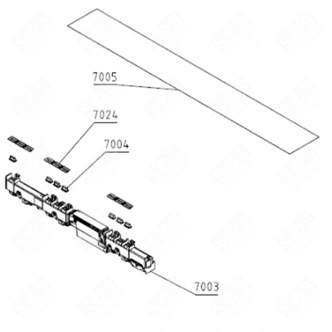 INTERFACE DISPLAY (MARK 7003) DISHWASHER - 818170