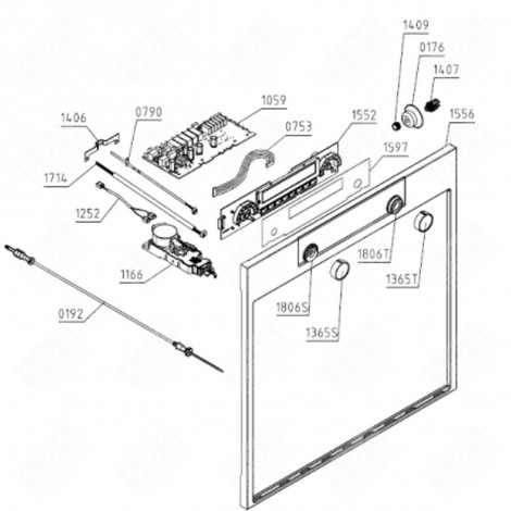 DOOR FRAME (REFERENCE 1556) GAS / ELECTRIC OVENS - 569414