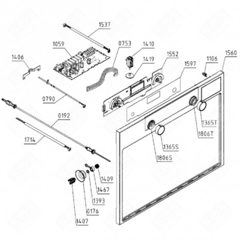 DOOR FRAME (REF. NO. 1560) GAS / ELECTRIC OVENS - 785780