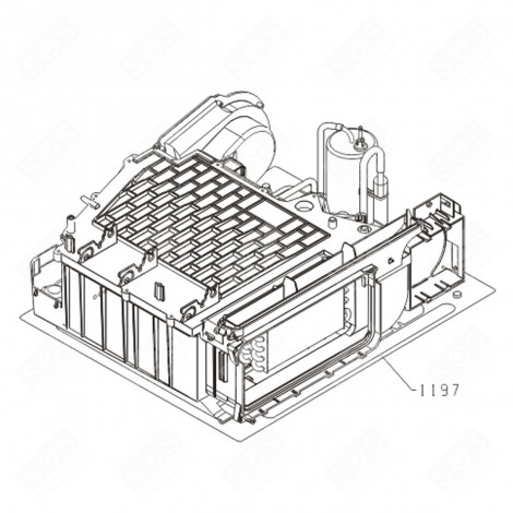 ENS. BOTTOM SYSTEM (REFERENCE 1197) TUMBLE DRYER - 575684