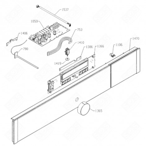 CONTROL PANEL (MARK 1470) GAS / ELECTRIC OVENS - 794338