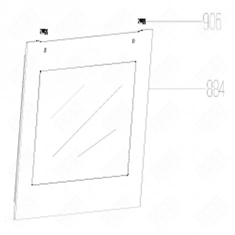 GLASS (MARK 884) GAS / ELECTRIC OVENS - 210440745