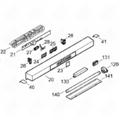 BUTTON (MARK 24) REFRIGERATOR, FREEZER - 7433195