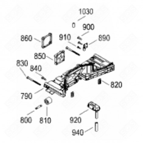 RUBBER FAN SUPPORT (REFERENCE 860) REFRIGERATOR, FREEZER - 7266254