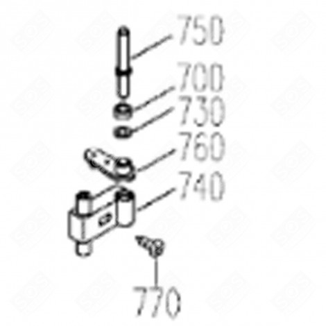 HINGE WASHER 15X9X1 (MARK 730) REFRIGERATOR, FREEZER - 7422970