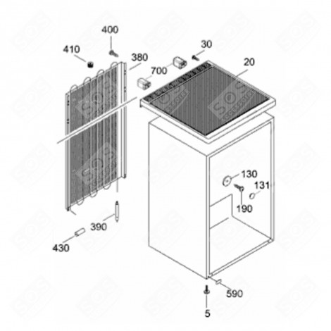 PLATE (REFERENCE 20) REFRIGERATOR, FREEZER - 7431928