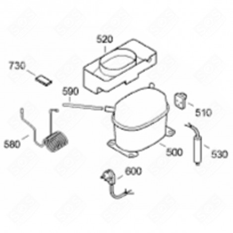 KLIXON SAFETY (REFERENCE 510) REFRIGERATOR, FREEZER - 6941657