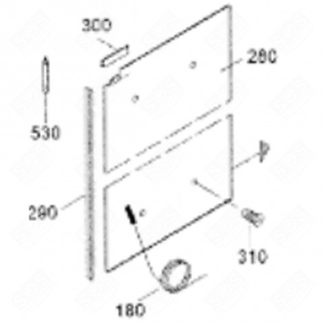 REFRIGERATION EVAPORATOR (REFERENCE 280) REFRIGERATOR, FREEZER - 5940668