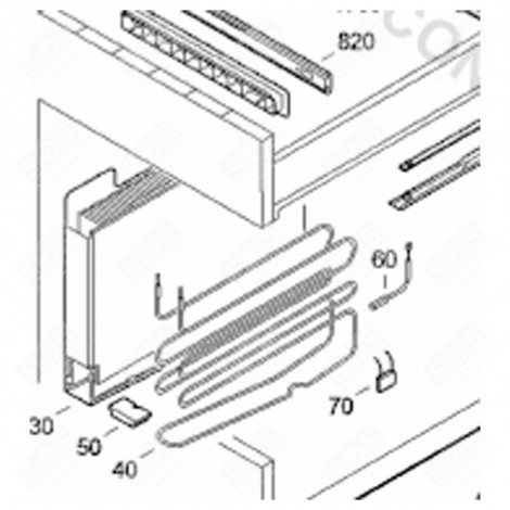 REFRIGERATOR EVAPORATOR SPECIAL VERSION (MARK 30) REFRIGERATOR, FREEZER - 5944691