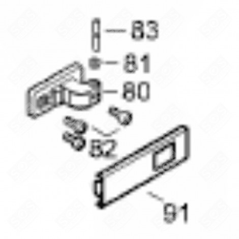 HOOD (MARKING 91) REFRIGERATOR, FREEZER - 7434571