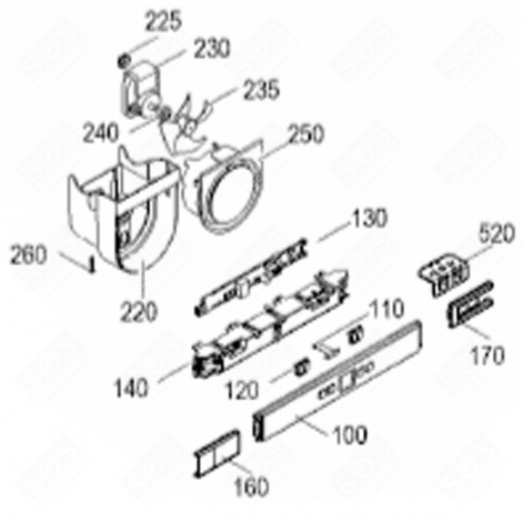 FAULT ALARM/VALVE HOUSING (REFERENCE 220) REFRIGERATOR, FREEZER - 7438566