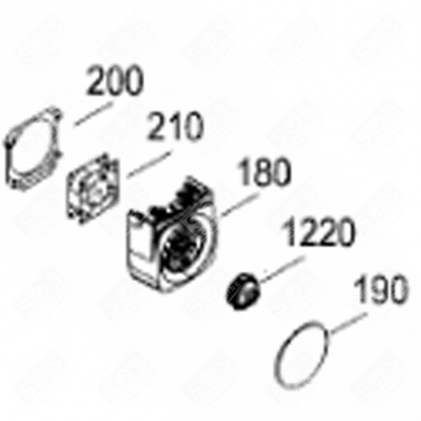 SOUND/FAN ALARM SWITCH BOX (REF. 180) REFRIGERATOR, FREEZER - 7421212