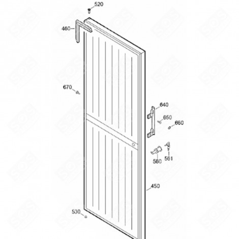 BOX (REFERENCE 520) REFRIGERATOR, FREEZER - 7437477