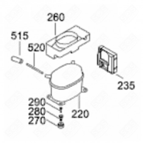 CONDENSATION COVER REFRIGERATOR, FREEZER - 7433860