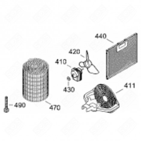 FAN BLADE (MARK 420) REFRIGERATOR, FREEZER - 6299699