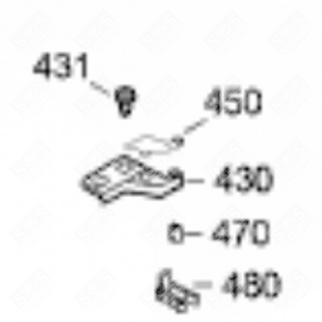 ZAMAC HINGE (MARKING 430) REFRIGERATOR, FREEZER - 7043235