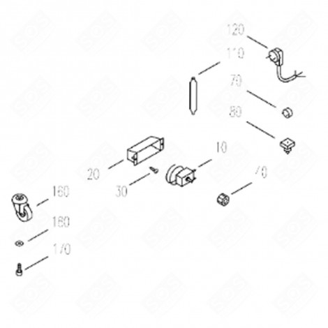 FLIP-FLAP LID HINGE GTE REFRIGERATOR, FREEZER - 7422534