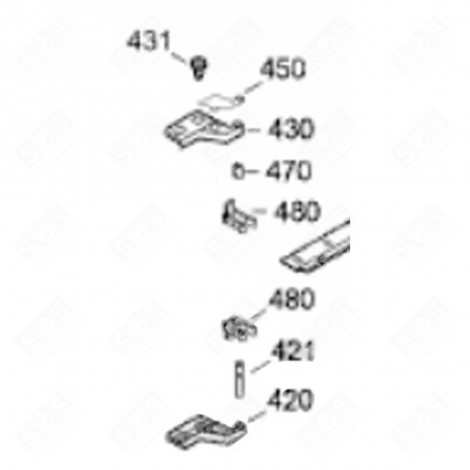 HINGE AXIS (MARK 421) REFRIGERATOR, FREEZER - 7113691