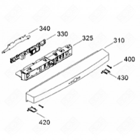 INTEGRATED BOARD (MARKER 330) REFRIGERATOR, FREEZER - 6146291