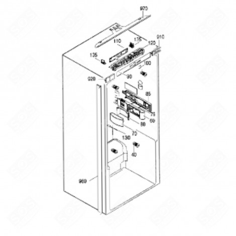 INTEGRATED BOARD (MARK 110) REFRIGERATOR, FREEZER - 6143684