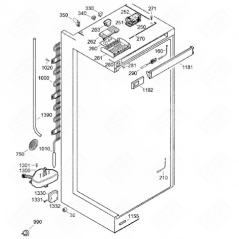 POWER PLATE (MARK 260) REFRIGERATOR, FREEZER - 6143101