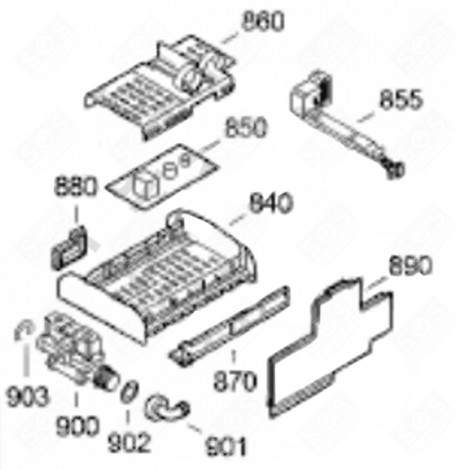 POWER BOARD (MARK 850) REFRIGERATOR, FREEZER - 6143199