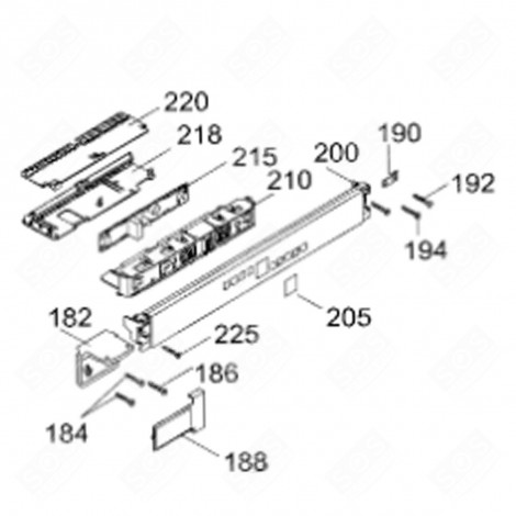 CONTROL BOARD (MARKING NO. 215) REFRIGERATOR, FREEZER - 6133018