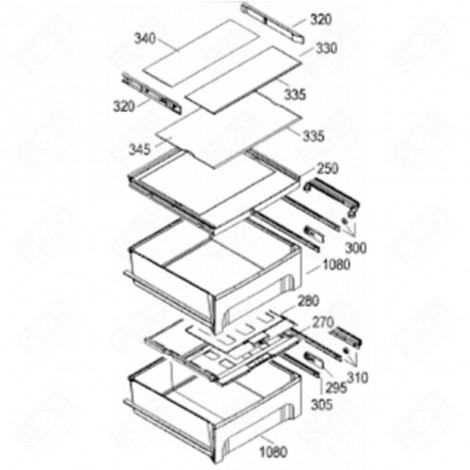 REFRIGERATOR DRAWER COOLING COMPARTMENT 0°C (MARK 10810) REFRIGERATOR, FREEZER - 9290572