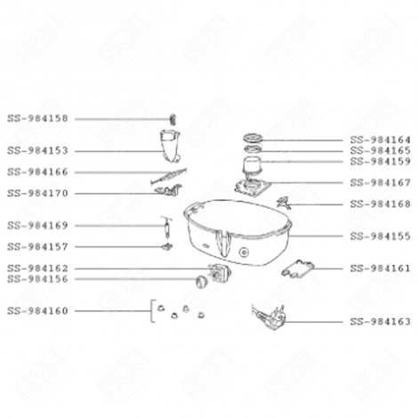 RESERVOIR GASKET (REFERENCE SS-984164) STEAMER - SS-984164