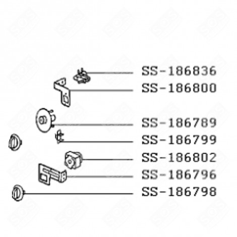 THERMOSTAT (REFERENCE SS-186836) GAS / ELECTRIC OVENS - SS-186836