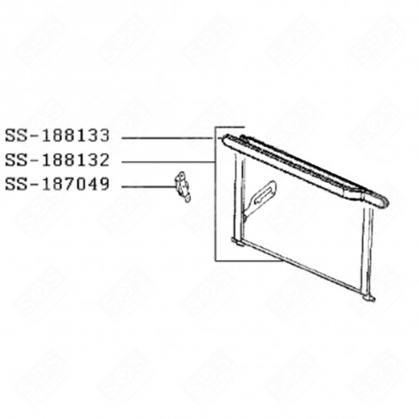 HANDLE (REFERENCE SS-188133) GAS / ELECTRIC OVENS - SS-188133