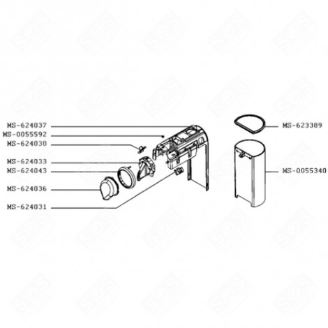 NOZZLE COVER (REFERENCE MS-624036) COFFEE MAKER, ESPRESSO - MS-624036