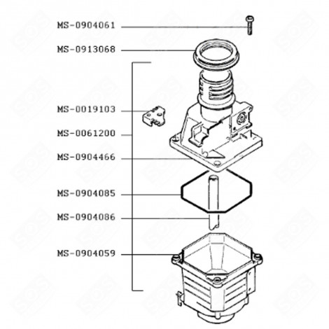 FILTER HOLDER (REFERENCE MS-0904067) COFFEE MAKER, ESPRESSO - MS-0904067