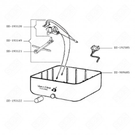 WHITE COMMAND BUTTON (MARK SS-193122) YOGHURT MAKER - SS-193122