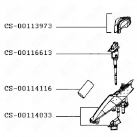 FRONT HANDLE (REP. CS-00114033) STEAM IRONS / STEAM GENERATOR IRONS - CS-00114033