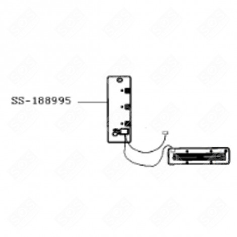 ELECTRONIC CARD (REFERENCE NUMBER SS-188995) WAFFLE, TOASTED SANDWICH MAKER - SS-188995