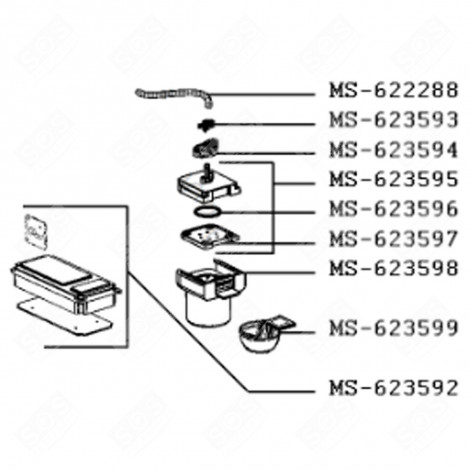 CONTAINER (CODE MS-623598) COFFEE MAKER, ESPRESSO - MS-623598