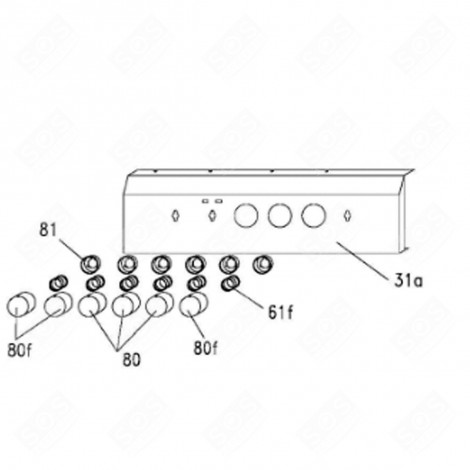 CONTROL PANEL (MARK 31A) GAS / ELECTRIC OVENS - 42811335