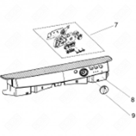 CONTROL PANEL (MARK 8) DISHWASHER - C00292322