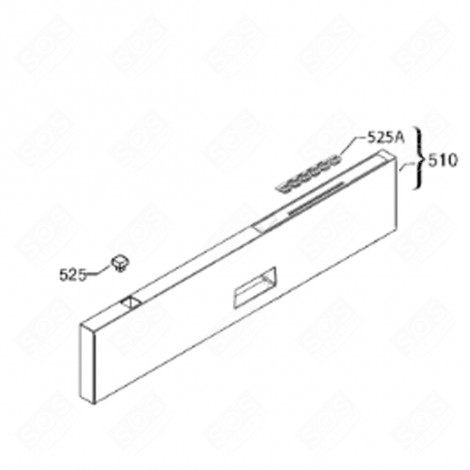 CONTROL PANEL (MARK 510) DISHWASHER - 8083916174