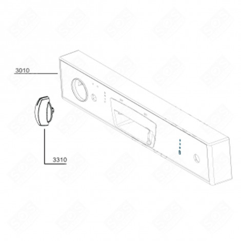 BUTTON (MARK 3310) DISHWASHER - 1748160900