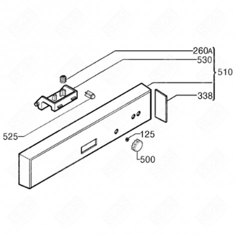 CONTROL PANEL (MARK 510) DISHWASHER - 1560822304