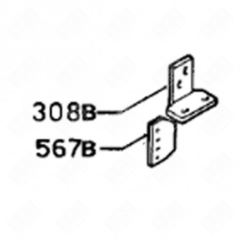 LOWER HINGE (REFERENCE 308B) TUMBLE DRYER - 1240019008