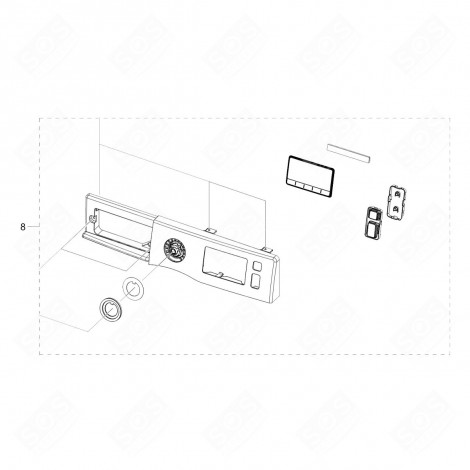 ELECTRONIC CARD, POWER MODULE (REFERENCE 8) WASHING MACHINES - DC97-19952C