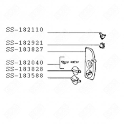 HINGE (REFERENCE SS-183828) TUMBLE DRYER - SS-183828